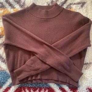 Brown cropped sweater
